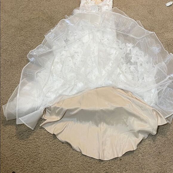 Watters Bridal Elegant Lace Strapless Gown NWOT - Picture 13 of 14